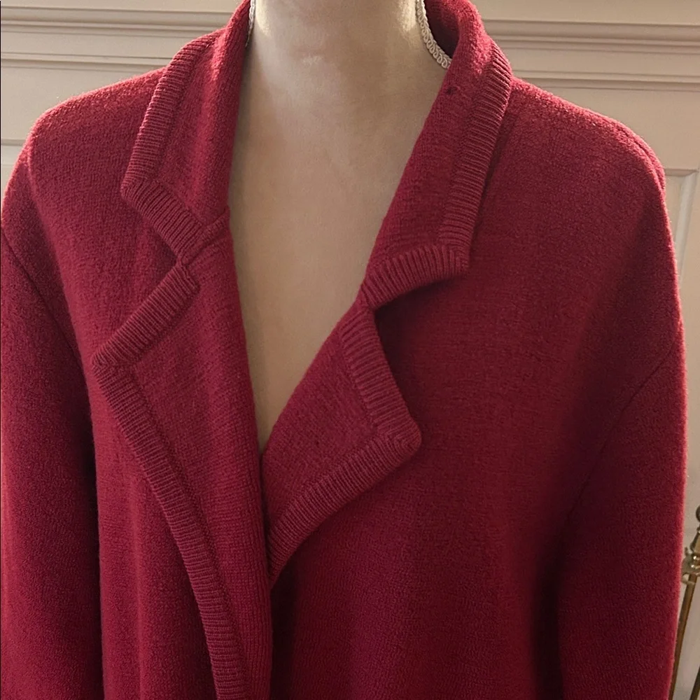 L.L. Bean. Wool Vintage Deep Red Blazer - Picture 7 of 8